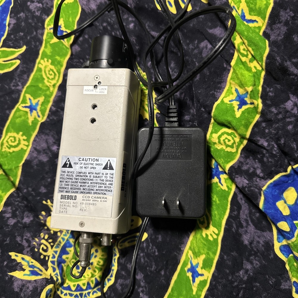 Diebold Black & White CCD/CCTV Security Camera Model/Part # 49-008485