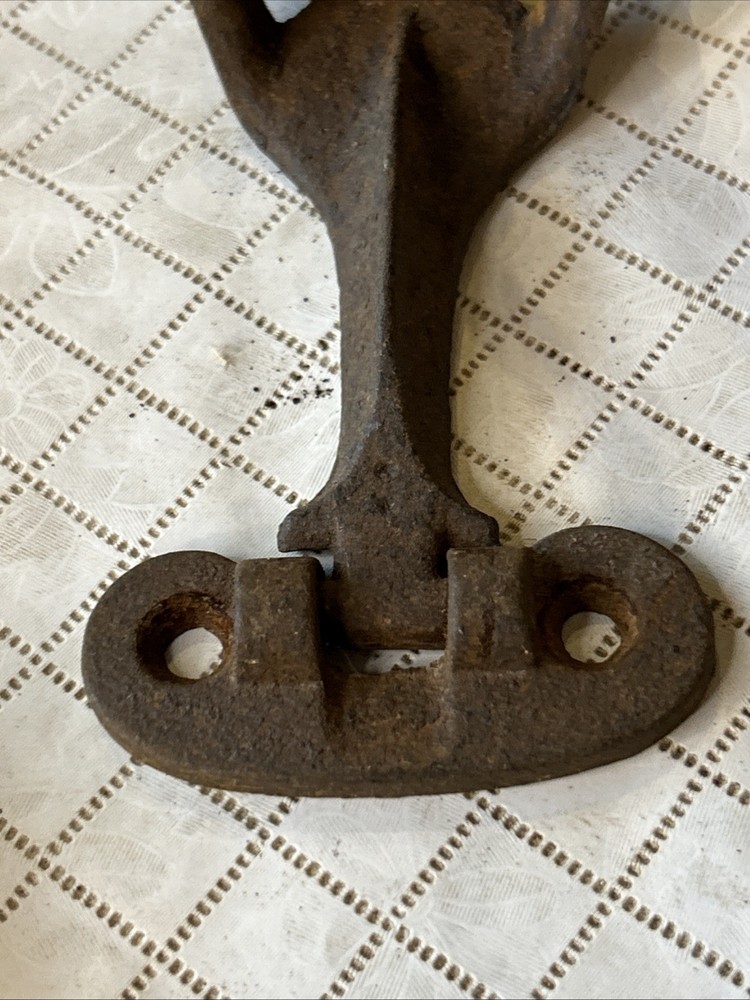 Antique (4) Cast Iron Drop Leaf Table Leaf Support Arms Brackets 10”
