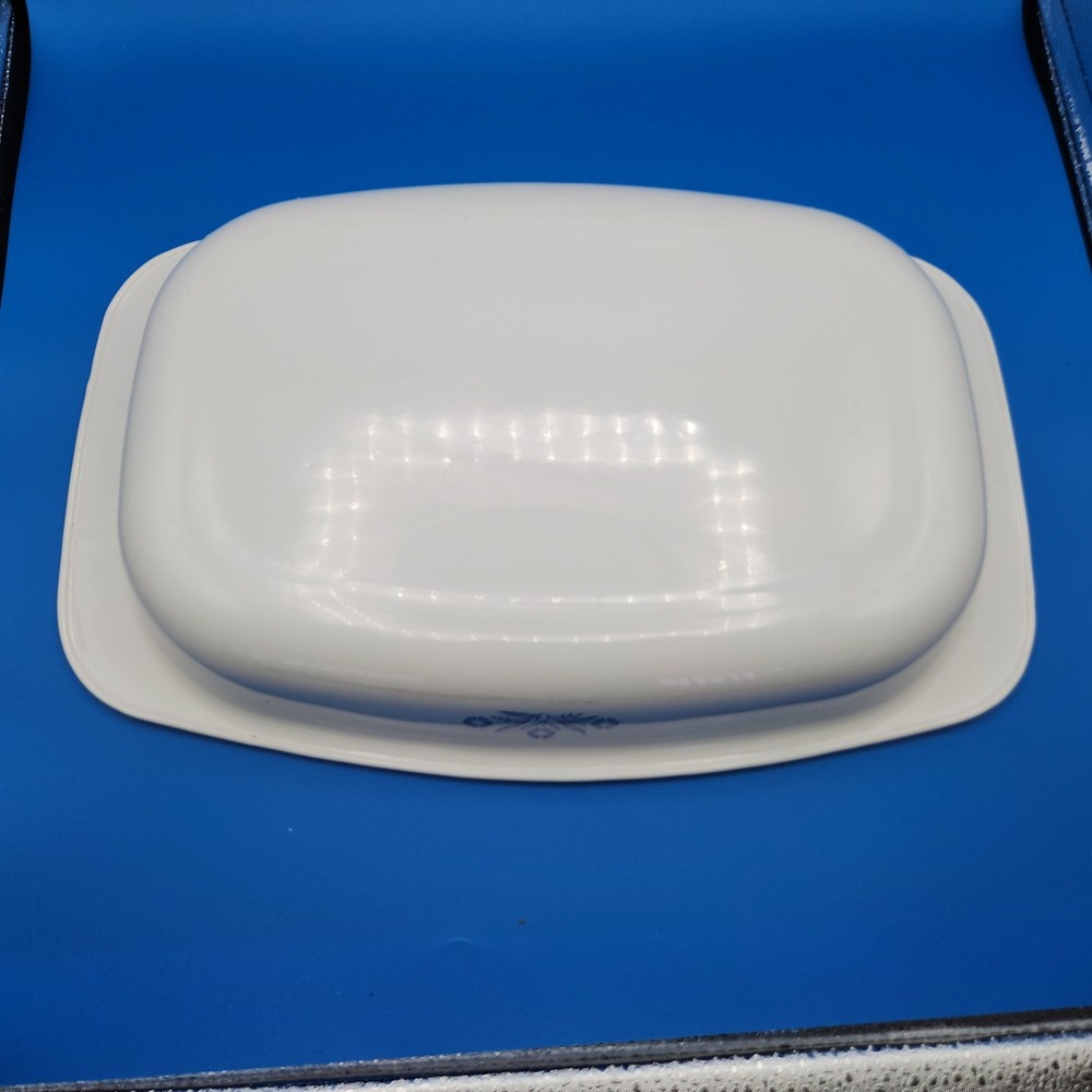 Vintage Corningware Cornflower Roasting Pan Dish Casserole