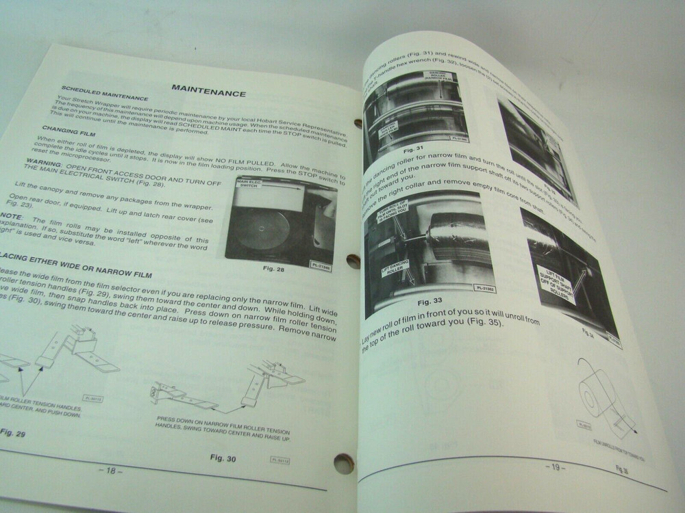 Hobart Automatic Stretch Wrappers Instruction Manual Models NSW & CSW
