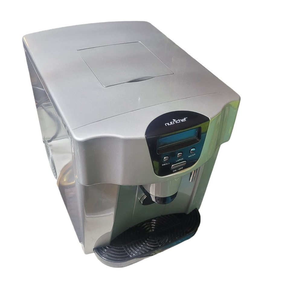 NutriChef Countertop Ice Cube Maker Machine & Dispenser - Kitchen PYLE PICEM-75