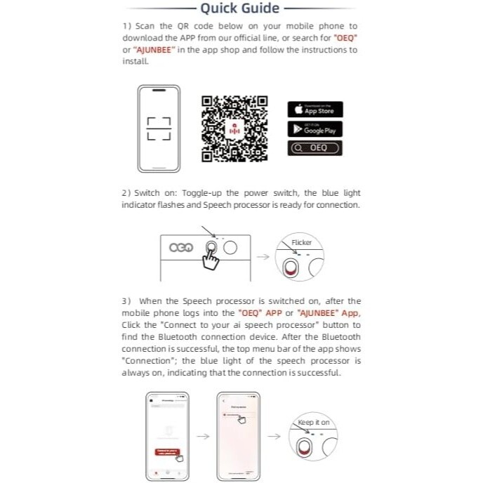 OEQ AI Voice Recorder, 64GB AI Speech Processor with Simultaneous Interpretation