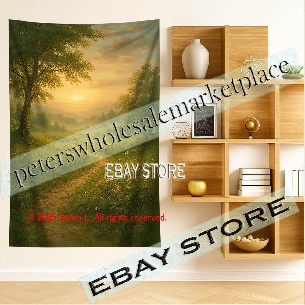 Forest Path Wall Tapestry Nature Decor 59X82 in