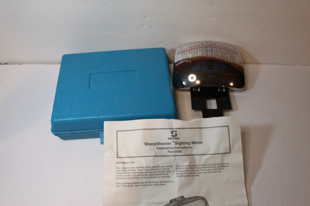 SENTROL 6060 MIRROR SHARPSOOTER GUN SIGHTING SYSTEM TESTER CASE & INSTRUCTIONS
