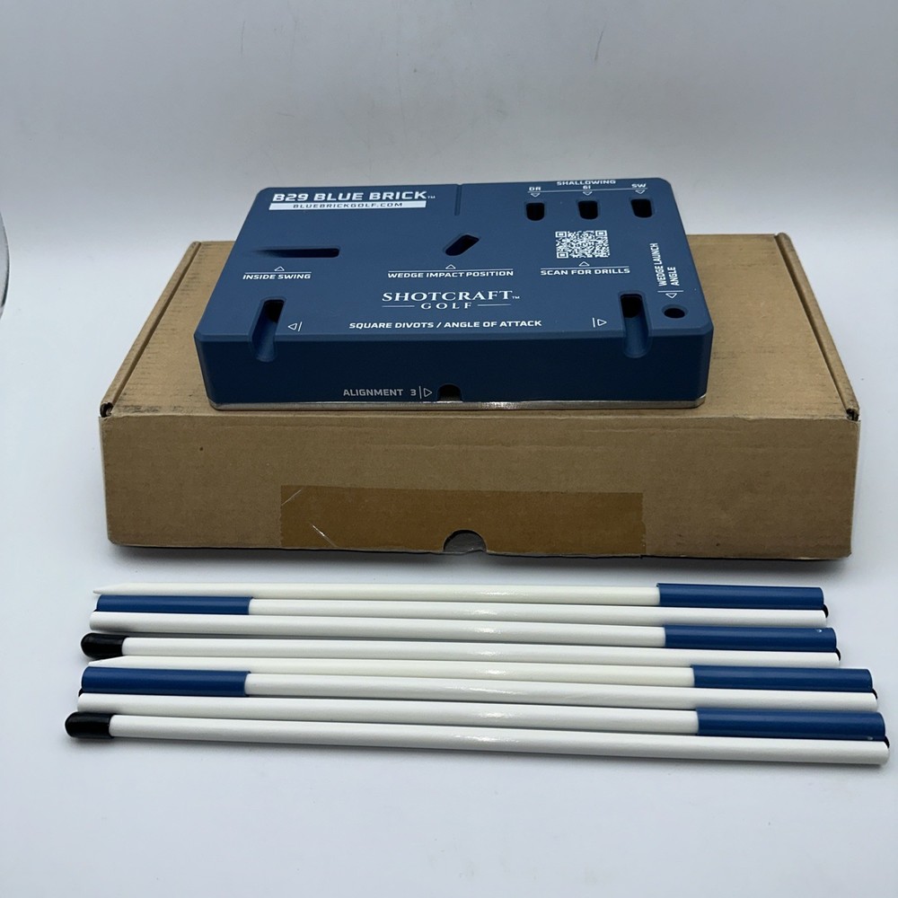 SHOTCRAFT GOLF B29 Blue Brick Practice Alignment Swing Training
