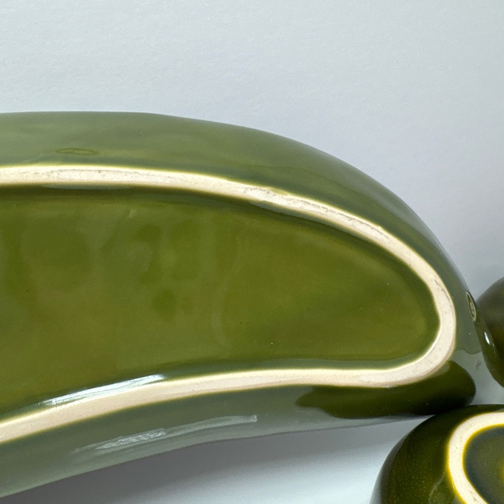 Pottery Barn Garden Crudité 5 Piece Pea Pod Serving Set 19"