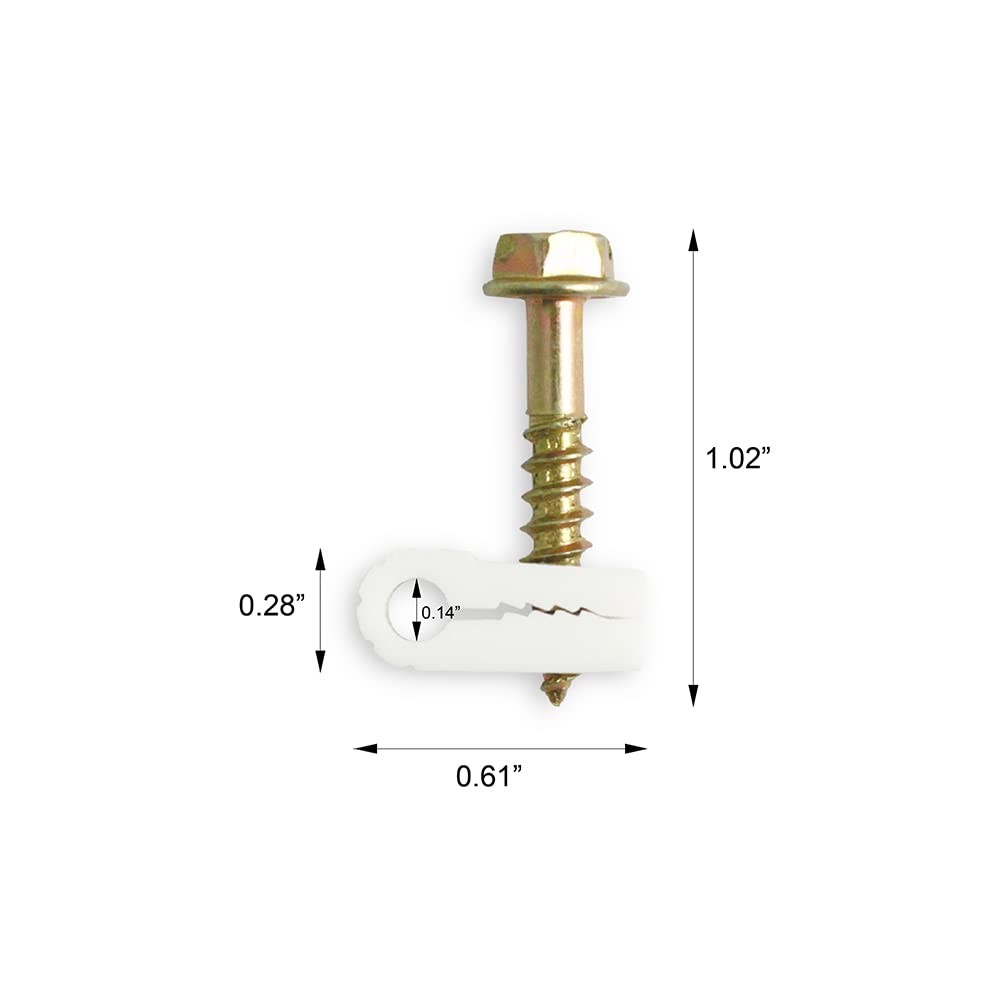 Coaxial Cable Clips - Cable Holder - Wire Clips - Siding Clips for Hanging - ...