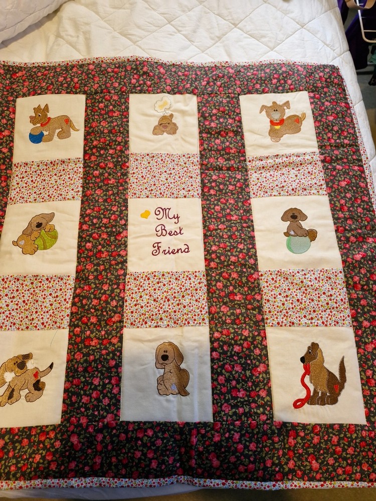 Embroidered blanket with unique design.  A real one off purchase.