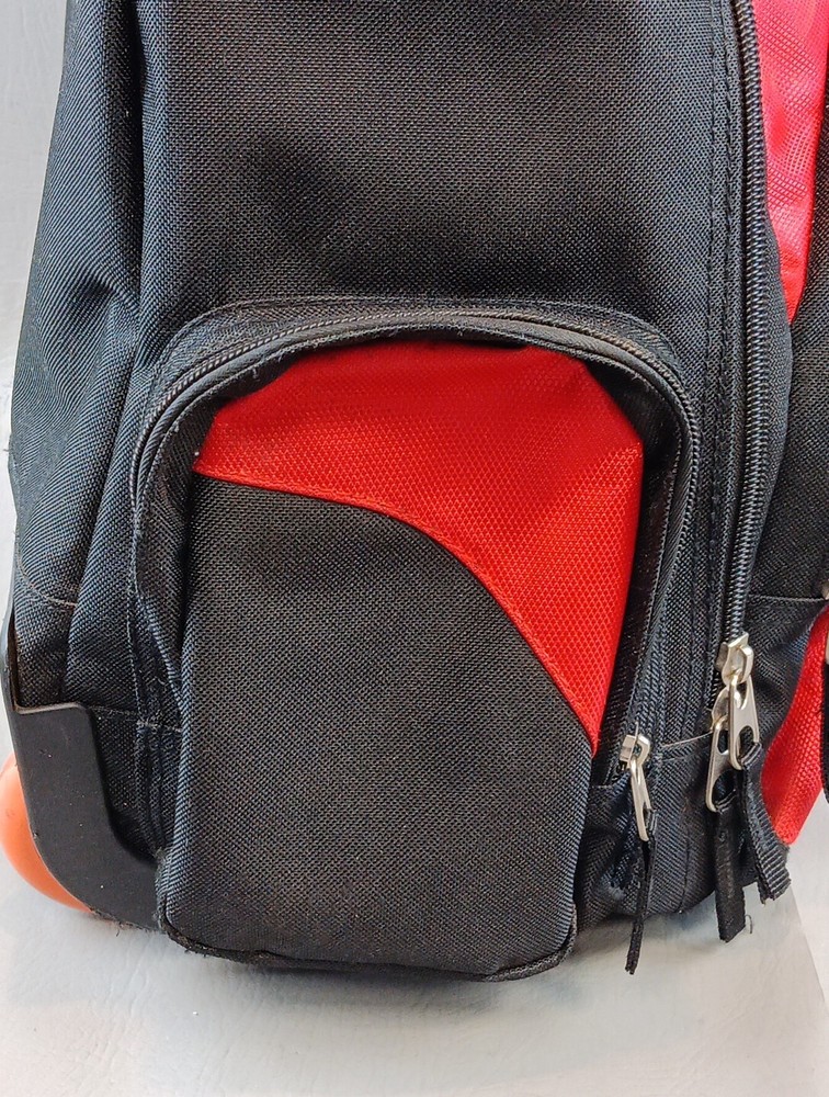 Brunswick Zone Rolling Ball Roller Red Bowling Bag Extending Handle