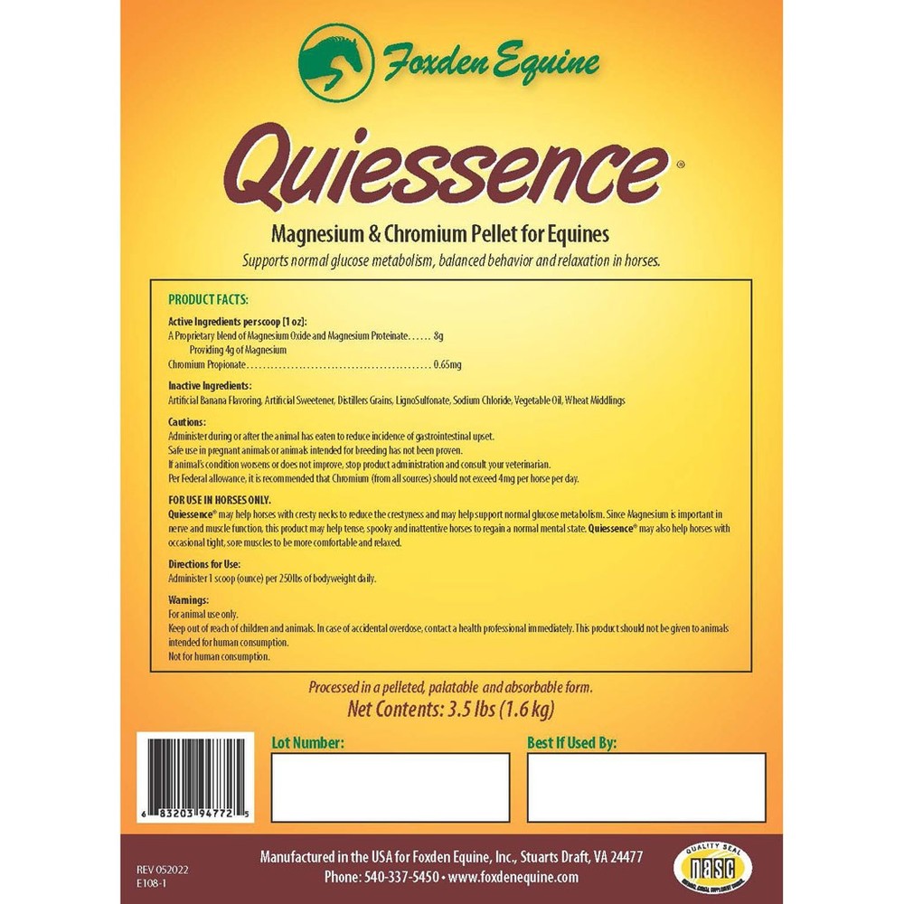 QUIESSENCE MAGNESIUM & CHROMIUM PELLETS