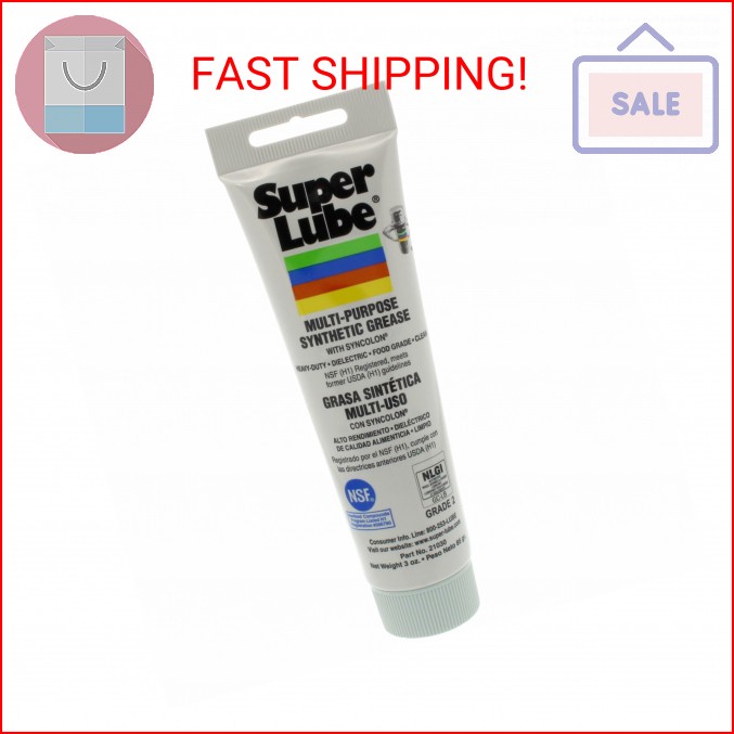 Super Lube Multi-Purpose Synthetic Grease w/ Syncolon - High Temperature, Water