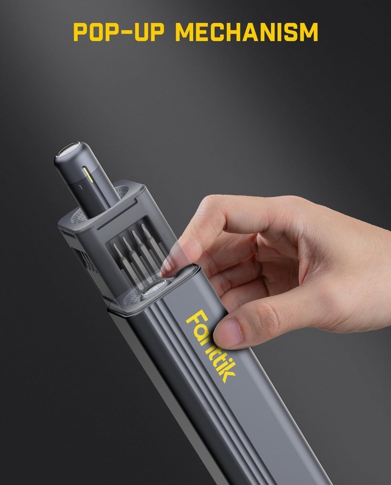 Precision Electric Screwdriver - Mini Size, 3 Torque Settings, USB-C Charging