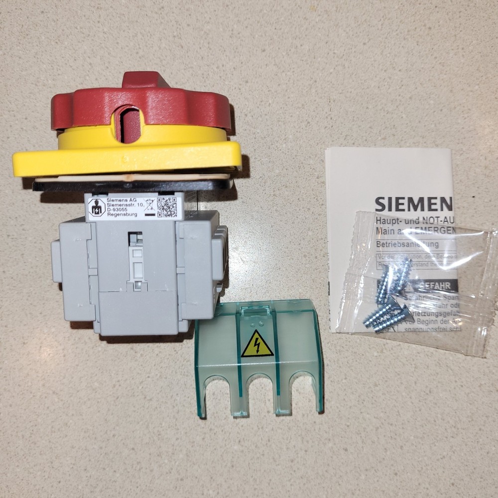 SIEMENS 3LD2103-0TK53 3 POLE EMERGENCY MAIN CONTROL POWER SWITCH PLC MODULE NEW