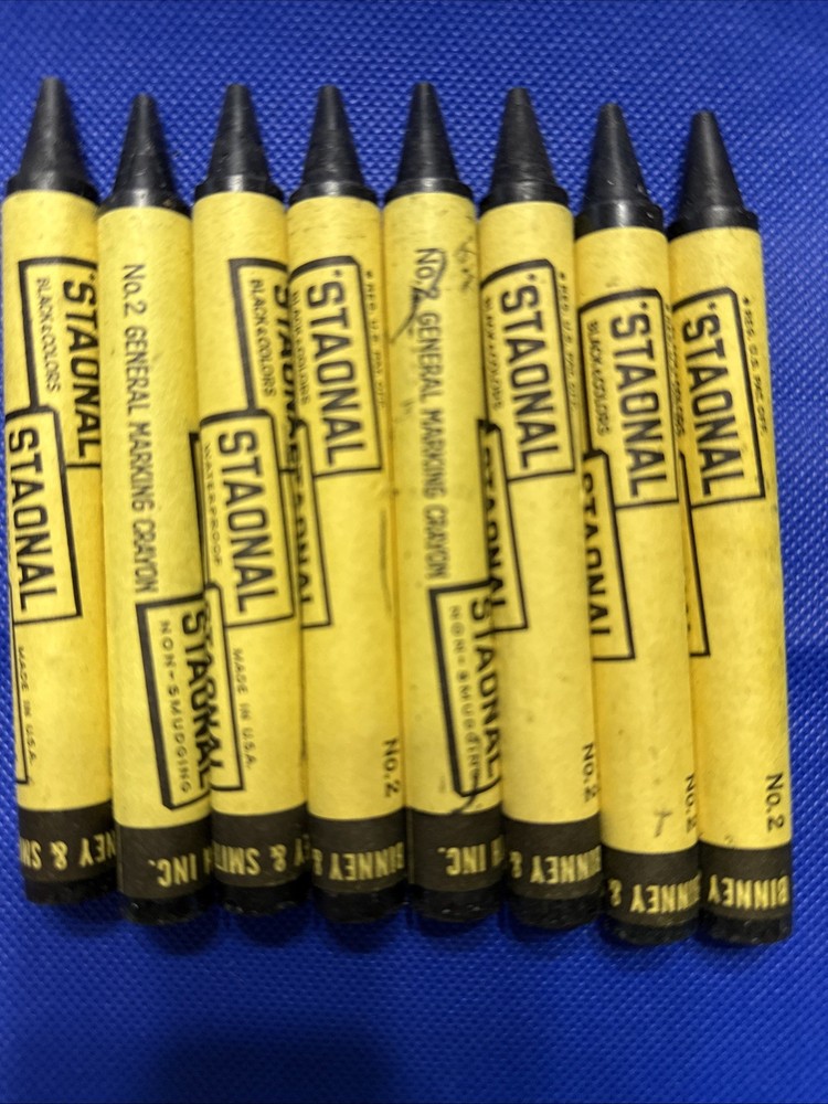 Crayola Extra Large Marking Crayons Staonal No. 2 General Black 8 Count
