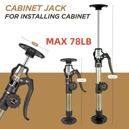 Cabinet Jacks for Installing Cabinet 3rd Hand Support System Adjustable