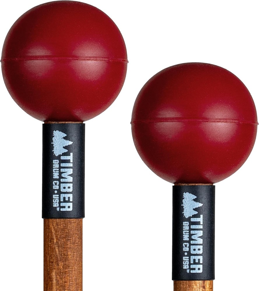 Timber Drum Co. Percussion Mallets — U.S.A. ASSEMBLED — Sticks Single Pair