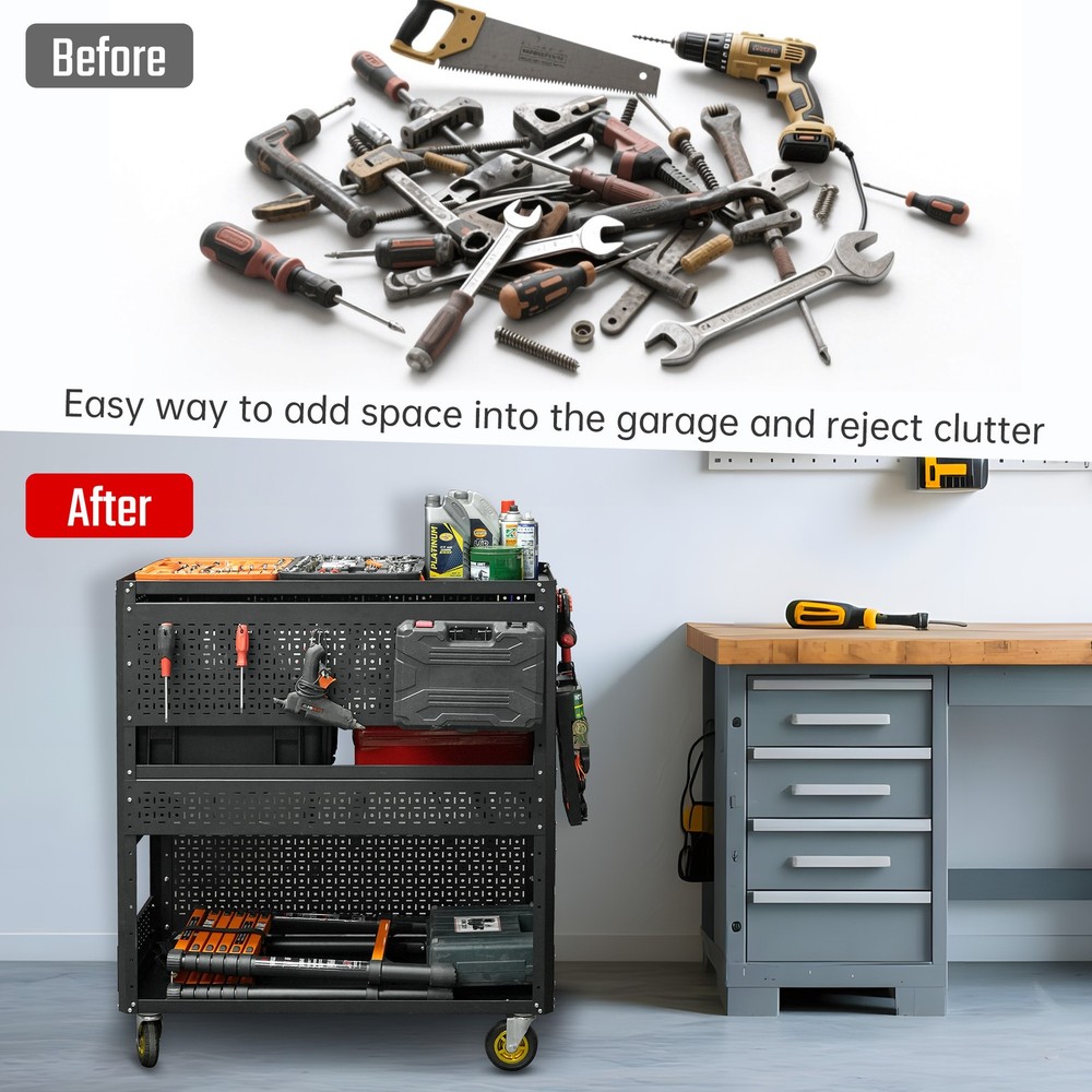Detachable Utility Cart Storage Tool Cart