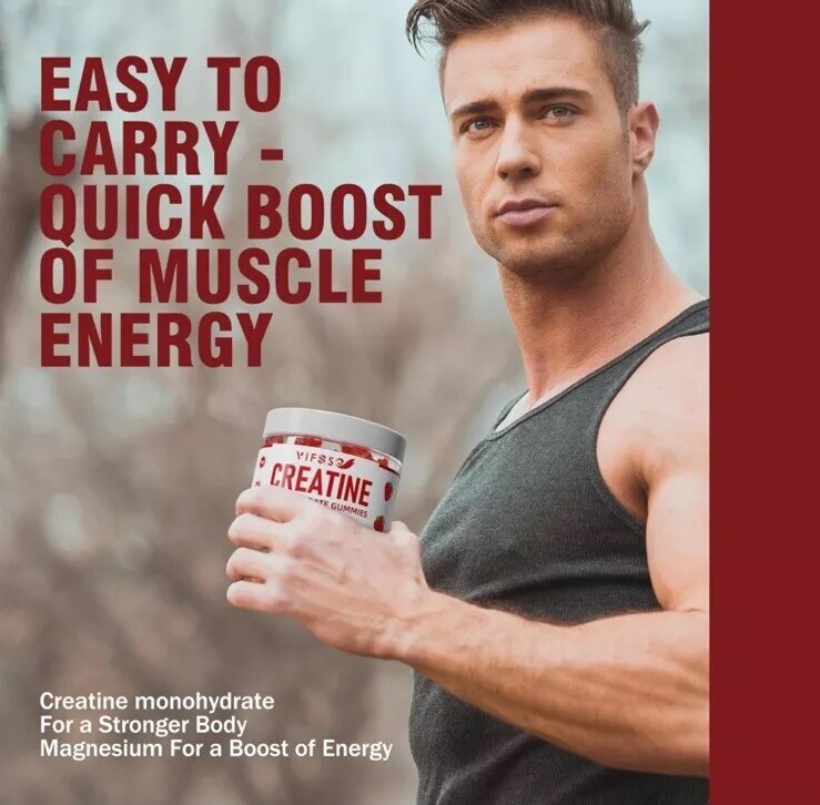 🔥Creatine 120 Sugar Free Monohydrate Gummies BNWT🔥