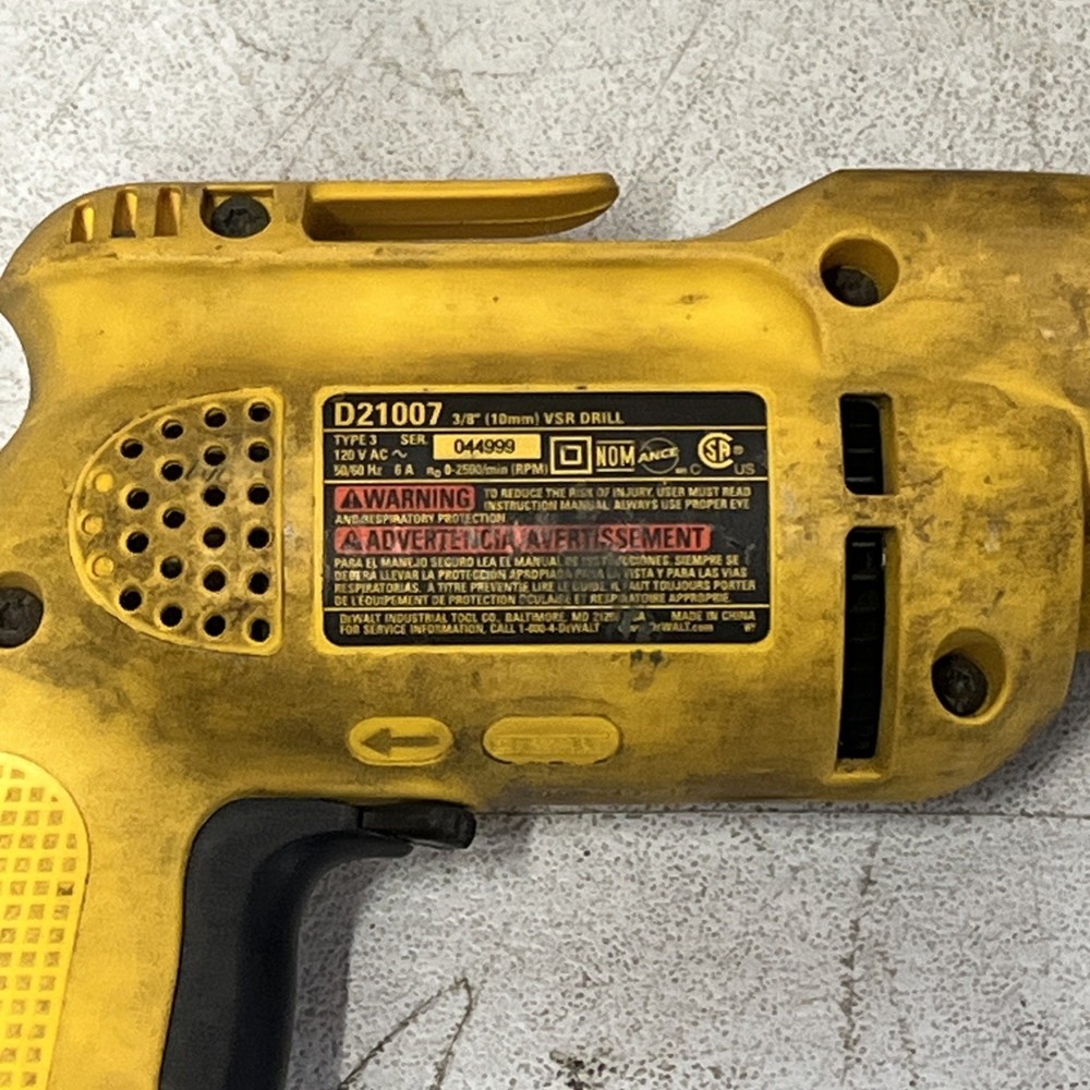 DEWALT 3/8” CORDED DRILL D21007