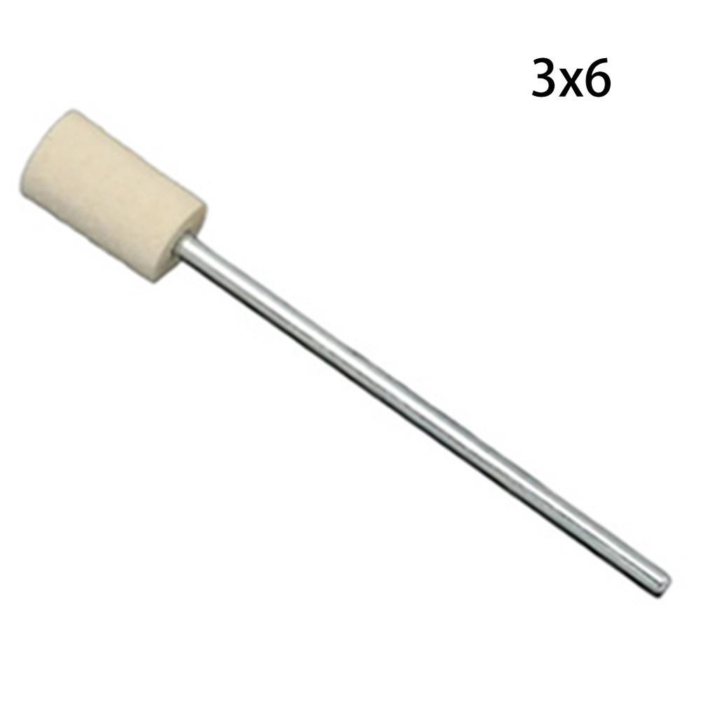 7pcs Wool Grinding Wheel Kit with 65mm Handle for Effective Rotary Tool Use