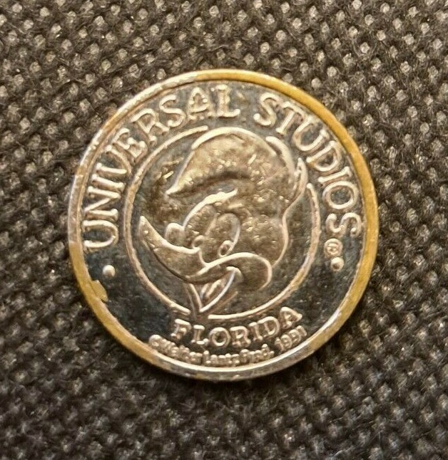 1991 NAMCO UNIVERSAL STUDIOS FLORIDA TOKEN! e2671UXX