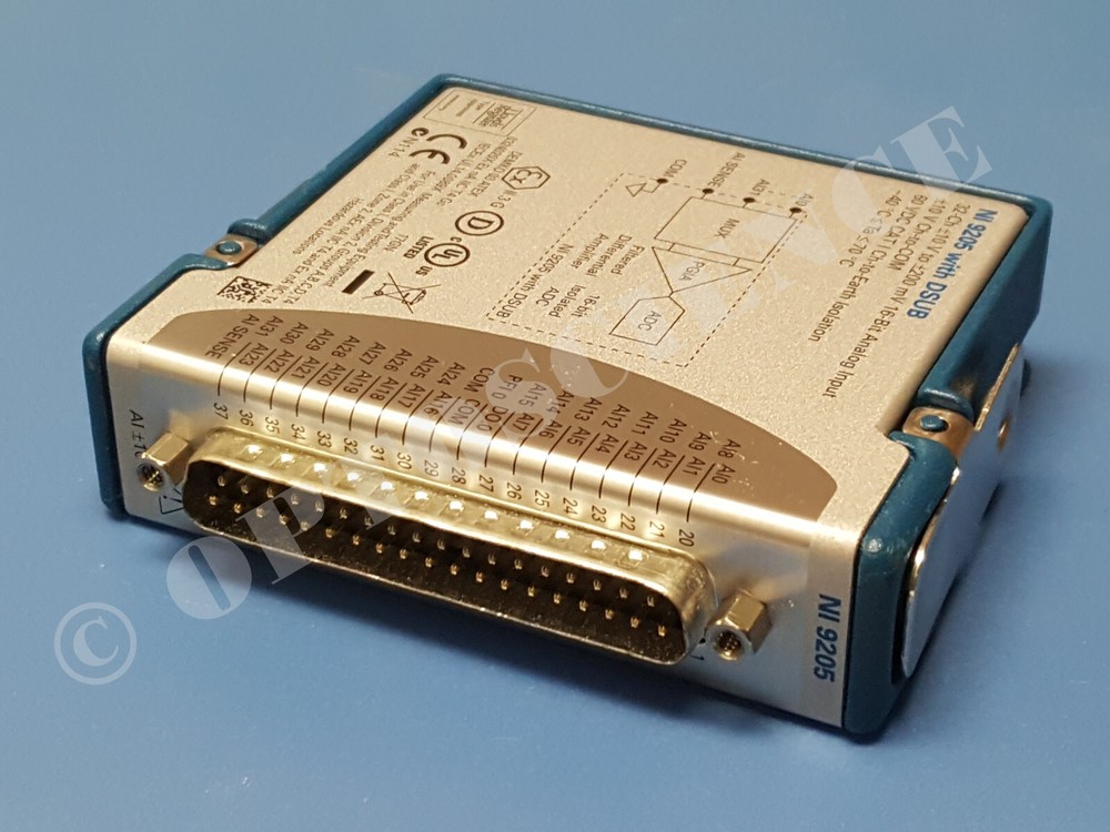 National Instruments NI 9205 cDAQ Analog Input Module, 32 Channels, D-Sub