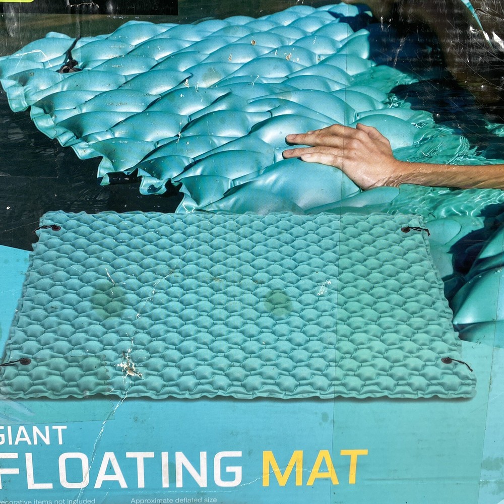 Giant Inflatable Mat Intex 56841EP Floating Water Pool Lake Platform Open Box