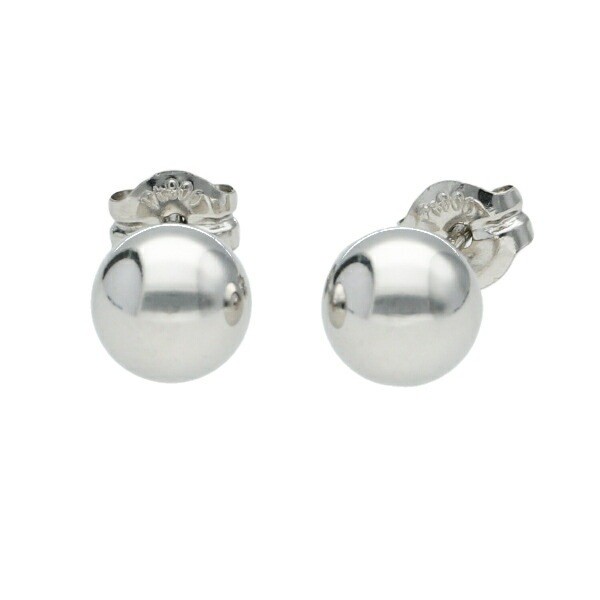 PT900 Platinum 5mm Ball Stud Earrings (Pair)