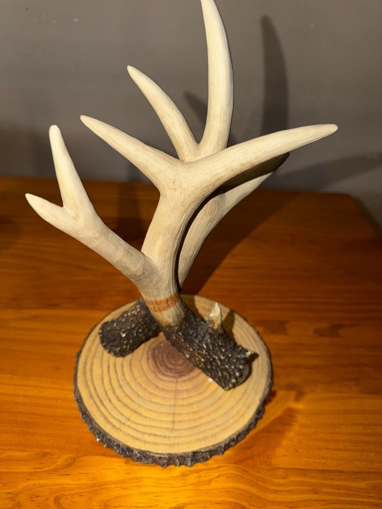 Deer antler coffee mug holder