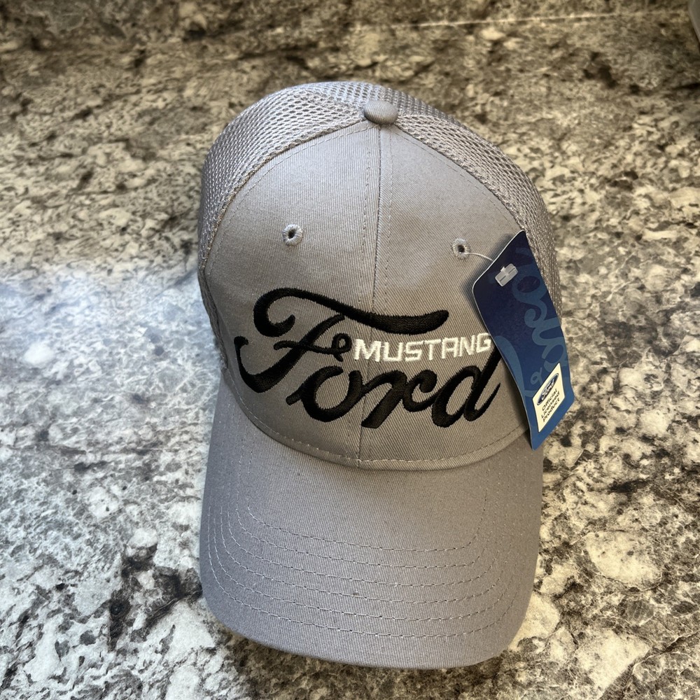 Ford Mustang Mesh Hat in Grey