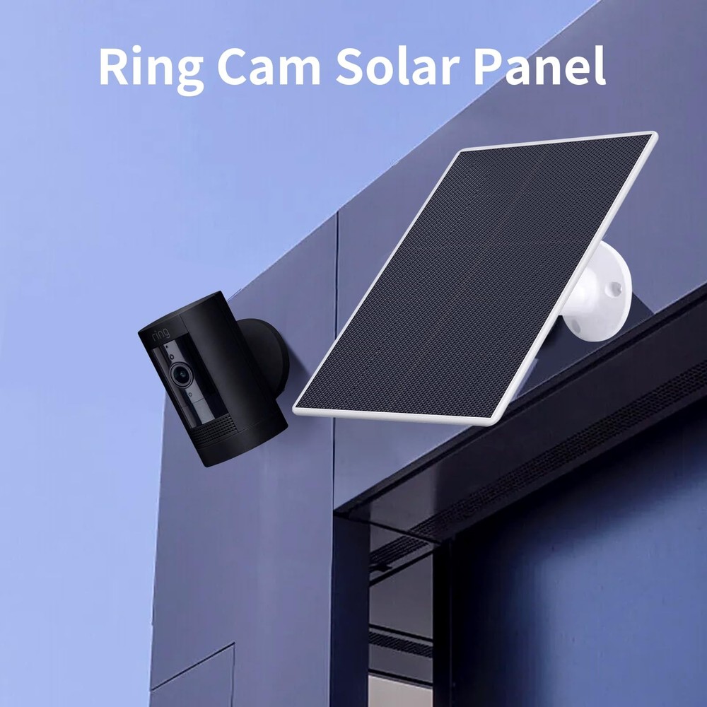 Solar Panel for Ring Camera, 4W Charger Compatible with Spotlight 1Pack