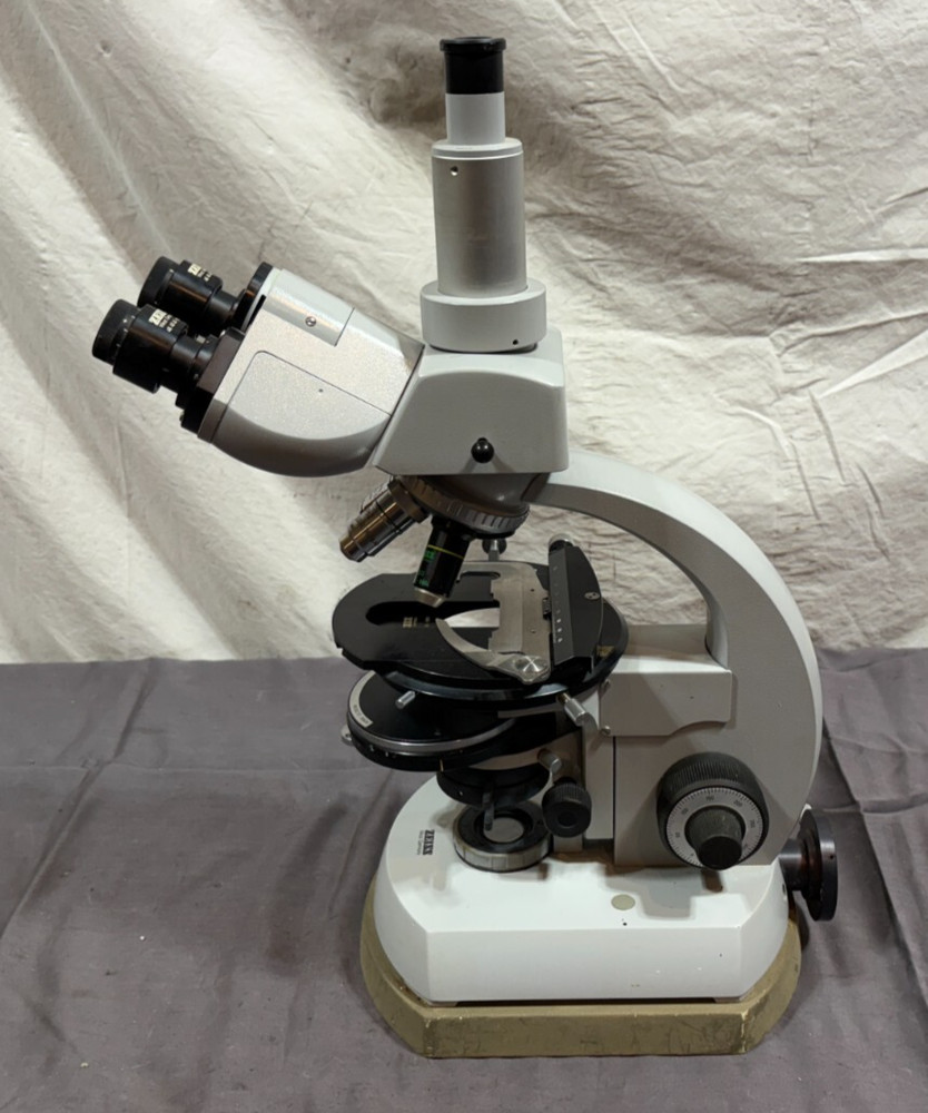 Zeiss West Germany Binocular/Monocula 3x Oculars 3x Objectives Light Microscope