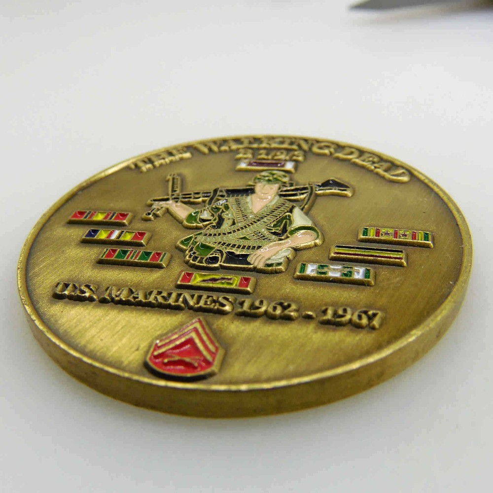 U.S. MARINES WALKING DEAD CHALLENGE COIN