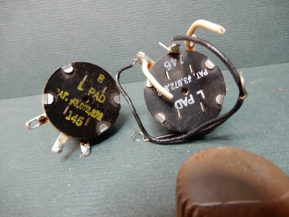 Two Used L-Pad 146 With Unique Daka-Ware Tan Knob Shown