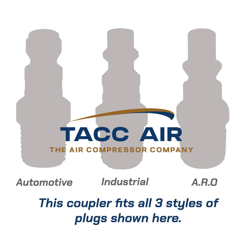 2 PC Universal 1/4" Male NPT Air Compressor Hose Quick Connect Coupler Socket