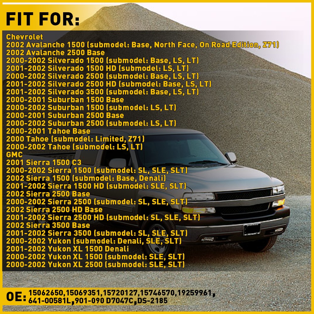 Driver Side Master AUTO Power Window Switch For 2000-2002 Silverado Chevrolet