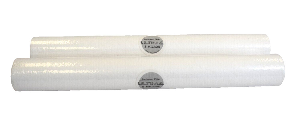 2 Pack Ultima 5 Micron Sediment Filter 2.5" x 20" B&R Industries