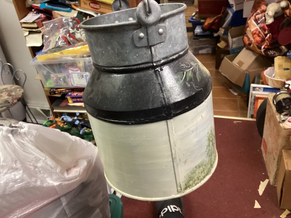 Painted Can Galvanized Steel with handle