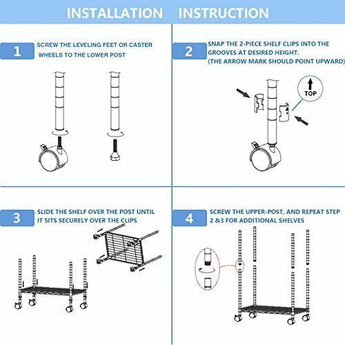 Chrome Steel 3-Drawer Mobile Shelving Unit with Casters, Space-Saving Organizer