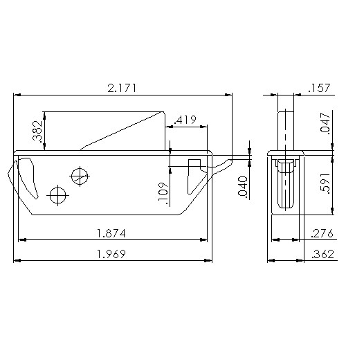 Set of 6 WHITE WINDOW SASH VENT STOPS 1760