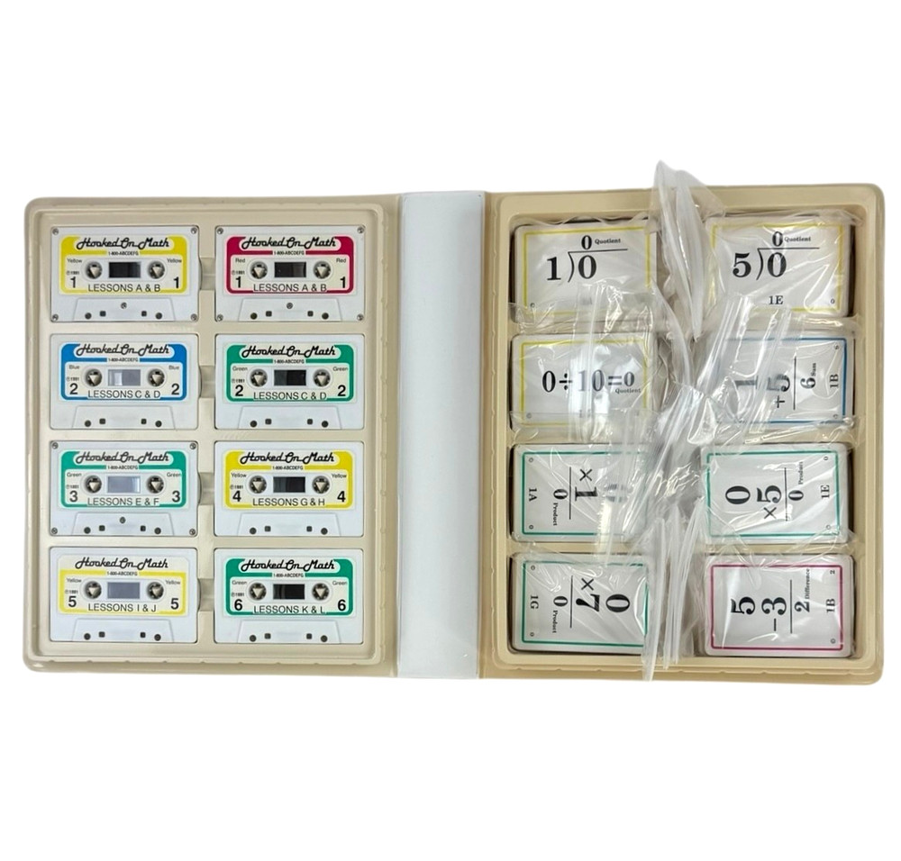 Vintage Hooked On Phonics AND Hooked On Math Complete W/Reading Power Box & SRA