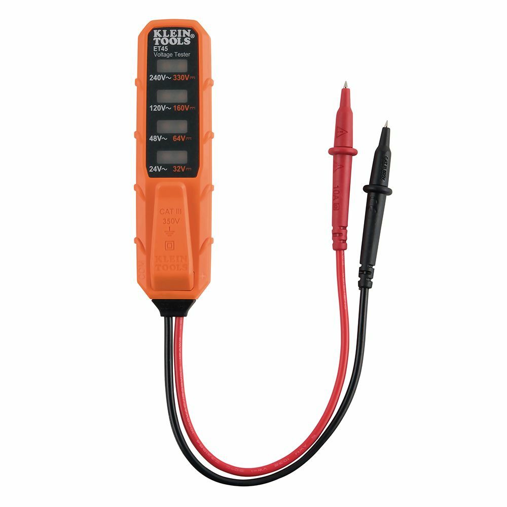 Klein Tools ET45VP Voltage and GFCI Receptacle Tester, AC/DC Voltage Electrical