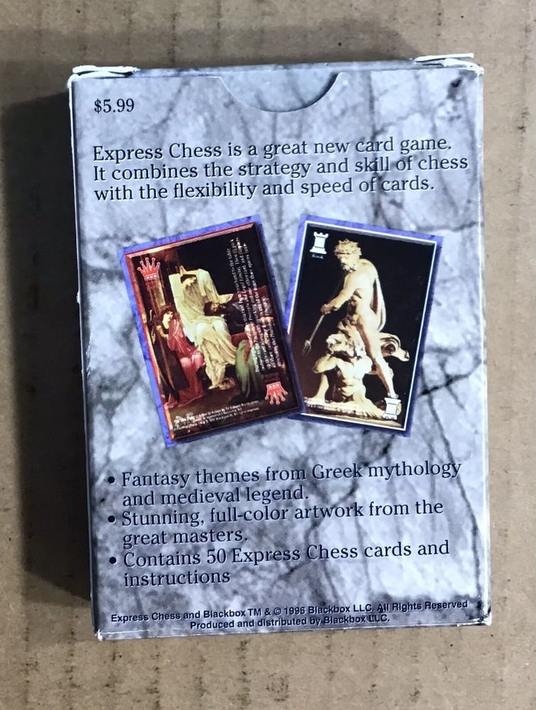 Express Chess Card Game ~ Starter Deck 'A' ~ Blackbox ~ Preowned ~ VG+