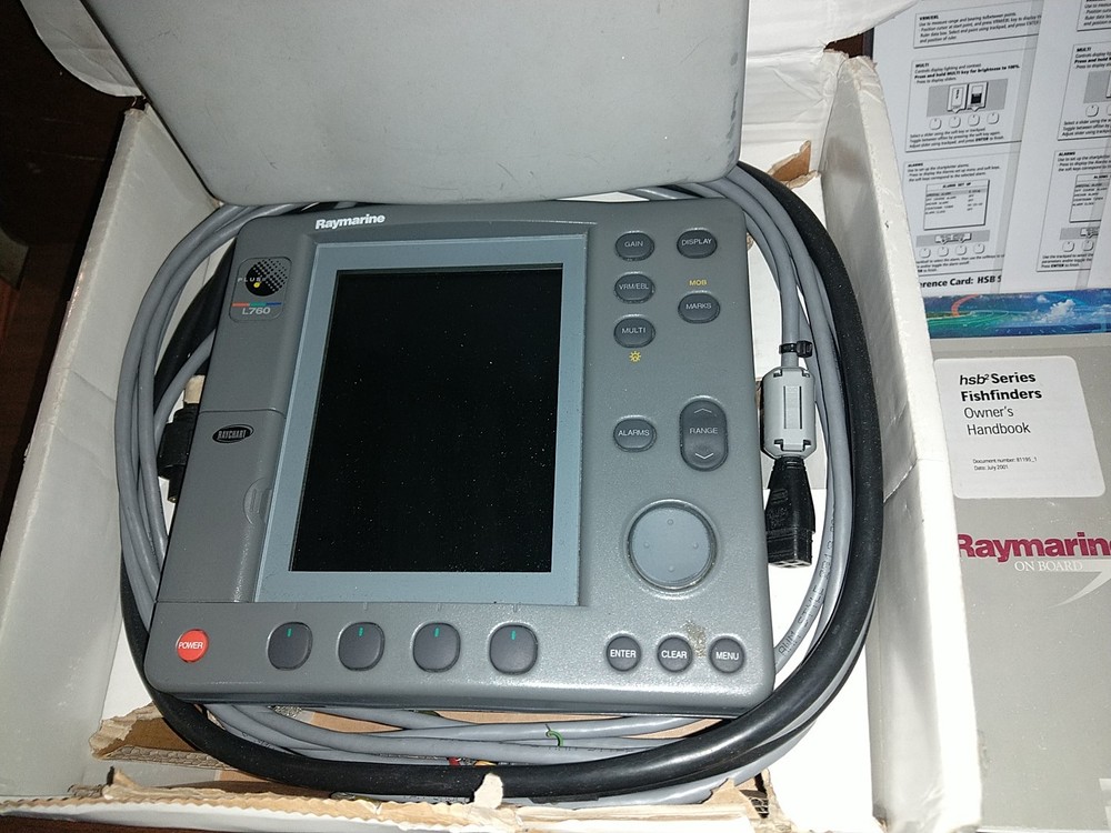 Raymarine L760+ Plus HSB2 RCP Color Sonar Fishfinder Chartplotter Display in box