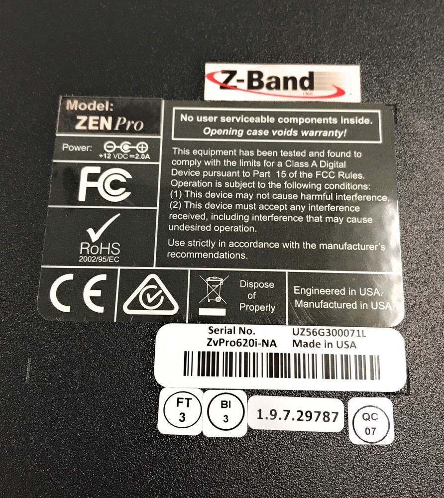 Z-Band ZvPro620i-NA 2-Channel HD Video Encoder & QAM Modulator w/ IP Streaming