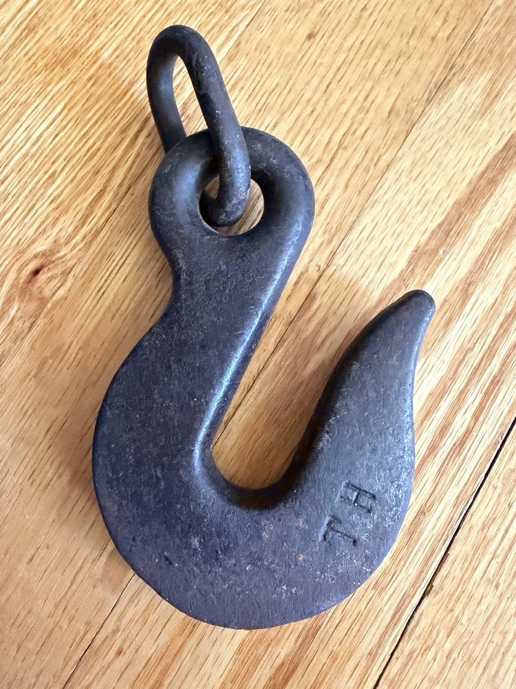 2 Antique Heavy Chain Hooks