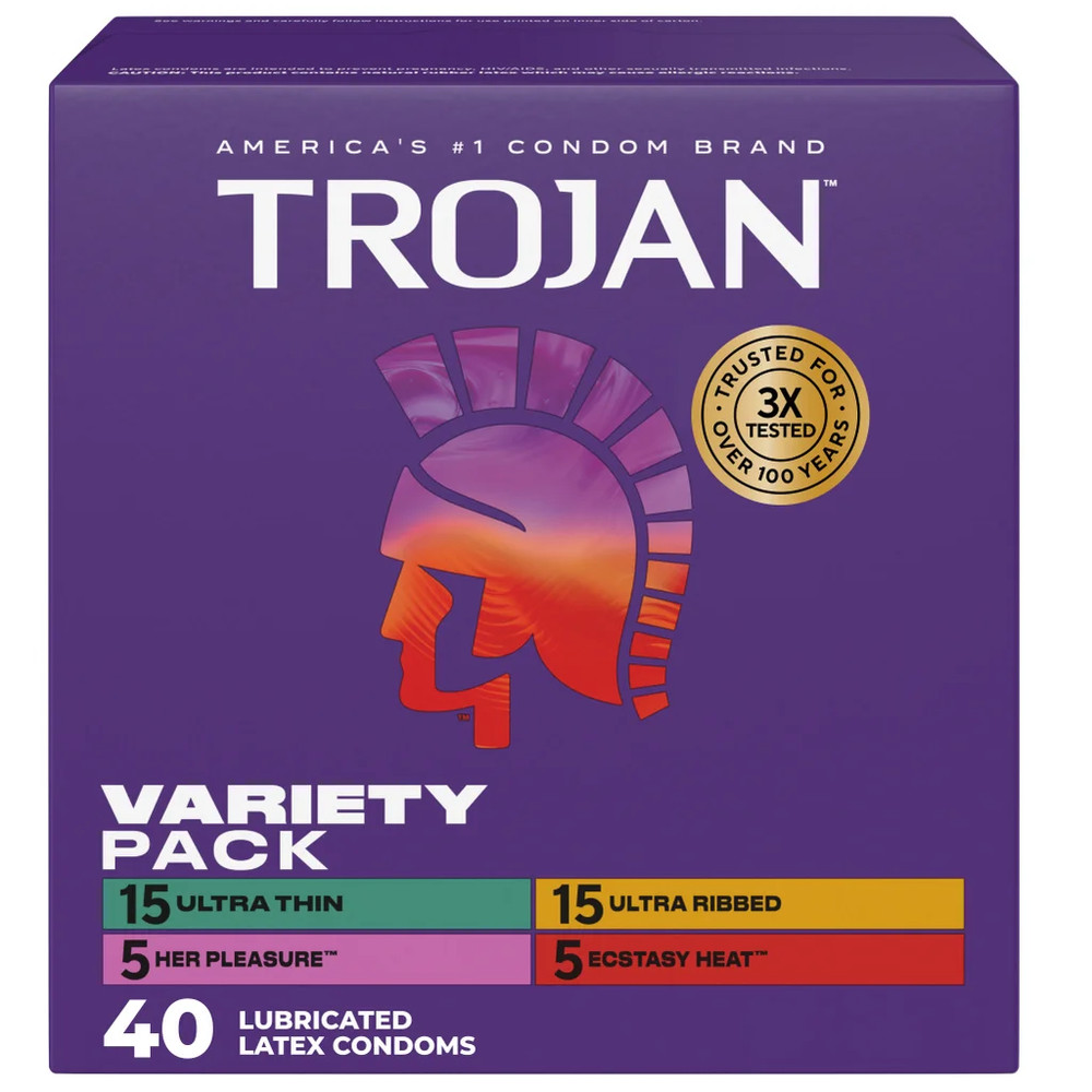 NIDB TROJAN Variety Pack, 40 Condoms