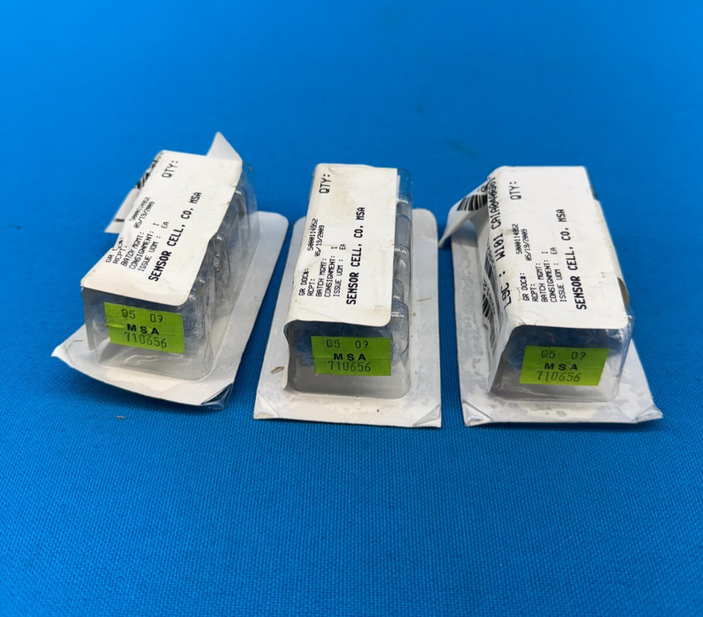 Set of 3 - MSA 710656 Carbon Monoxide Sensor Cells