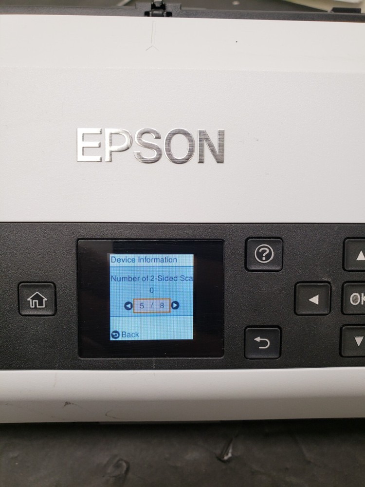 Epson DS-870 Color Duplex Workgroup Document Scanner *SCAN COUNT: 0* *Read*