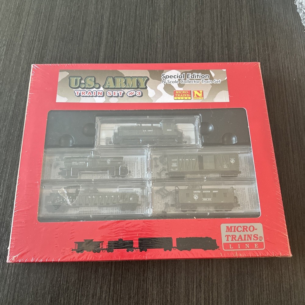 N Micro-trains Special Edition US Army Train Set 3